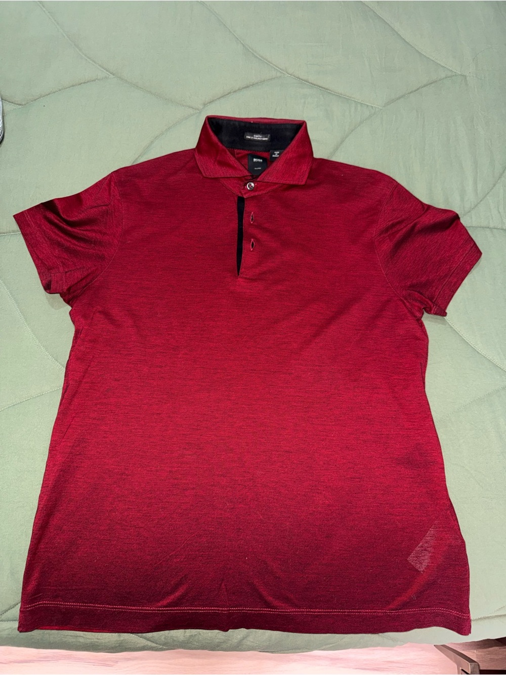 Hugo Boss Men's Gradient Red Polo